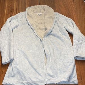 Koolaburra by UGG French Terry Cardigan with Sherpa Lining NWOT Size Small